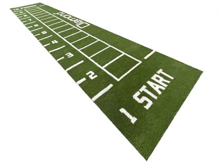 Diamond [Pavimentazione in Erba Sintetica in Rotolo con START 2x10m Spessore 2,5cm]Tappeto Prato Sintetico Numerato 1-10 per Sprint Agility Allenamento Funzionale Pro Gym Palestra Indoor Outdoor