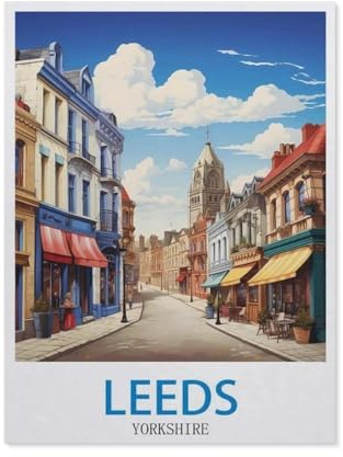 Jigsaw Puzzle 1000 Pieces for Adults，Leeds Yorkshire，Large Puzzle Game Artwork for Adults Teens, Family Decorations, Unique Puzzle Gift（50x70cm）-DY22