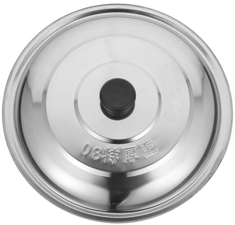 SHINEOFI Runder Edelstahl Topfdeckel 40cm mit Spritzschutz Funktion für Pfannen und Töpfe für Haushalt und Kochen