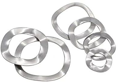 Rondella ondulata, Rondelle elastiche a tre onde in acciaio inossidabile 304 da 100 pezzi M6*12 * 0,3 ondulate