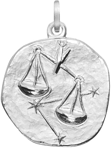 trendor Sternzeichen Waage 925 Silber 20 mm 08453-10 | Anhänger Tierkreiszeichen für Damen, Herren und Kinder,
