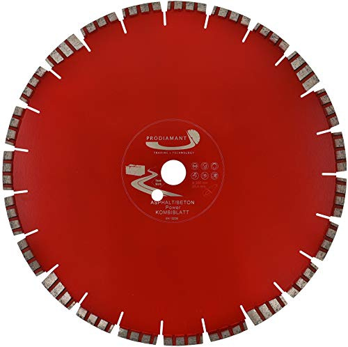 PRODIAMANT Premium Diamant-Trennscheibe Beton + Asphalt Kombi-Laser 350 mm x 25,4 mm Diamanttrennscheibe 350mm