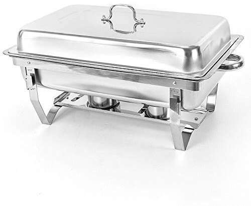 Aohuada Chafing Dish - Calentador de alimentos (acero inoxidable)