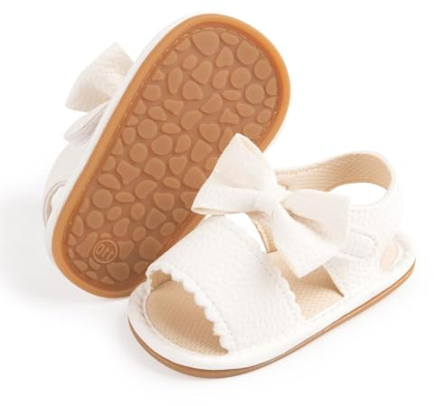 Sawimlgy Baby Girls Boys Sandals Summer Shoe Rubber Sole PU Leather Mesh Infant Toddler First Walkers Princess Dress Outdoor Shoes