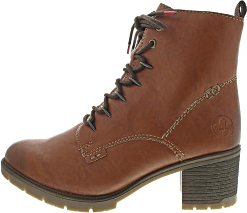 Rieker Damen 77521 Schnürstiefel, Braun, 41 EU