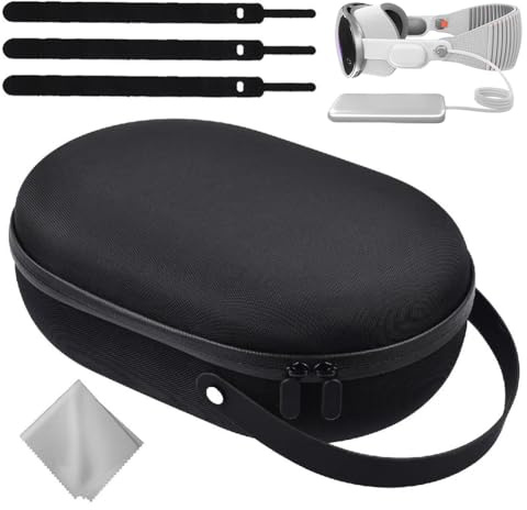 JDXFENG Hard Carrying Case for（Apple）Vision Pro, Travel Protective Case for VR Game Headset, Portable Storage Bag Compatible with（Apple）Vision Pro Accessories,（Apple）Vision Pro Accessories