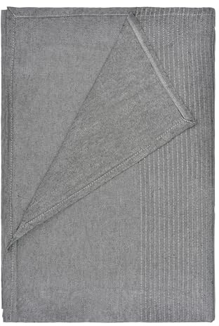 Etrexonline Colcha Multiusos 180x260 cm - Plaid CubreSofá y Cubrecama, Manta Foulard Decorativa y Práctica de Algodón y Poliéster, Jarapa Suave y Cómoda para Sofá - Gris Osculo