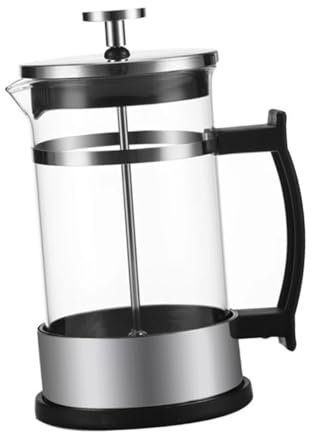 COLLBATH Double-layer Stainless Steel Coffee Maker Heat-resistant Filtration Tea Pot Strainer Fashion Pot for Home Use