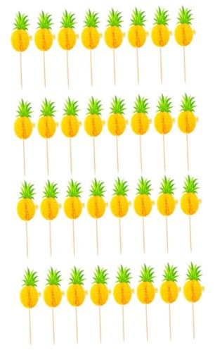 LABRIMP 60stücke Hawaii Party Kuchen Dekoration Essbare Cake Picks Für Muffins Und Leichte Tortenverzierung Für Geburtstagsfeiern Und Besondere Anlässe