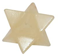 Vediknectar® Kristall-Merkaba-Stern gelber Aventurin Heilstein Kristalldekor Feng-Shui-Wohndekor Taschen-Handschmeichler-Kristallstern handgefertigter Chakra-Stein Dekoration spirituelle Geschenke