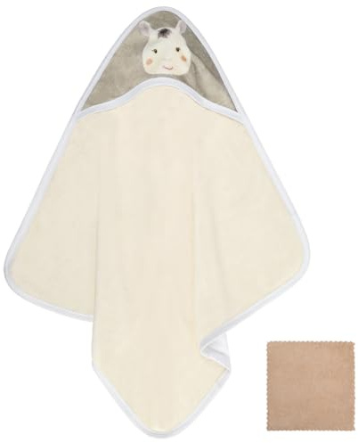 HAGOT Asciugamano Neonati con Cappuccio, Morbido e Assorbente, Ideale per Neonati e Bambini Piccoli