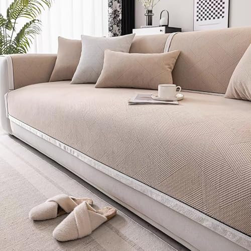 FGHUF Ecksofa Sofabezug Couch Überzug L Form Sofaschoner rutschfest Katze Sofaschutz 3 Sitzer Couchbezug Sitzkissenbezug Sofa Überwurfdecke Samt Sofahusse