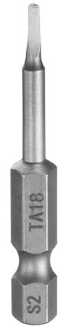 sourcing map Punta per cacciavite triangolare magnetica TA18 1/4 gambo esagonale 2 (50 mm) lungo magnetico S2 acciaio industriale punta cacciavite punta triangolare punte elettriche