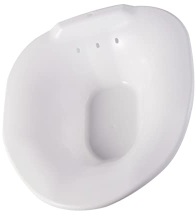 BAZEITFLOW Sitzbad Sitzbadewanne mit Überlaufschutz Hitzebeständiges Material Ergonomisch Geformt für Schwangere und Patienten Toiletteneinsatz zur Geeignet für Wochenbett Zufälliger Stil