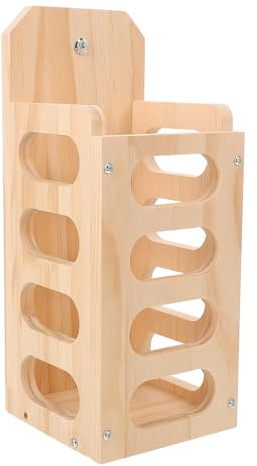 FUTUREORYY Holz Futterspender für Kaninchen mit Stehendem Heuhalter Meerschweinchen und Kleine Nager Napfschale Stabiles Holzdesign zur Futterreduzierung und Einfache Reinigung Großes