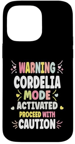 Cordelia Personalized Women's Gift Custom Cordelia Carcasa para iPhone 14 Pro MAX