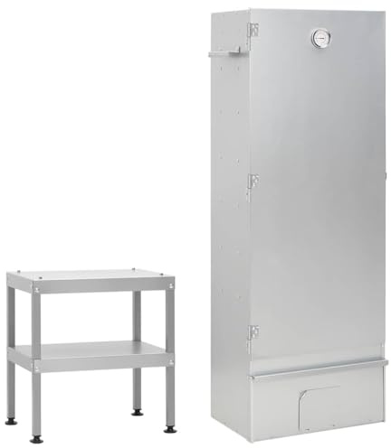 Genérico Horno ahumador de Barbacoa con Mesa Acero galvanizado,Casa y jardín,Cocina y Comedor,Electrodomésticos de Cocina,Barbacoas-3187617