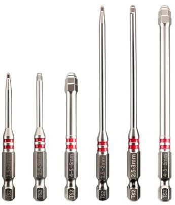 Stepped Hex Bit Set - Pagoda Screwdriver Head Kit, Nut Driver Wrench Tool | Precision Allen Key Tip Socket Adapter, Automotive Mechanical Woodworking Furniture Assembly Equipment for Electric Drill