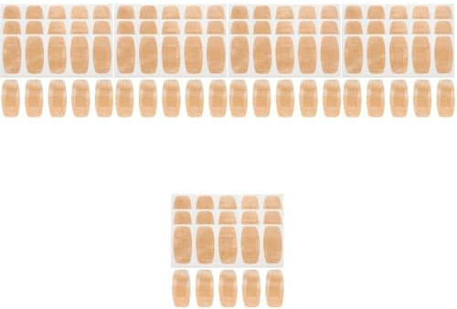 Healeved 100pcs Silicone Gel Bandages Breathable Protectors Skin-Colored Non-Woven Pu Plasters for First Aid and Safety Care