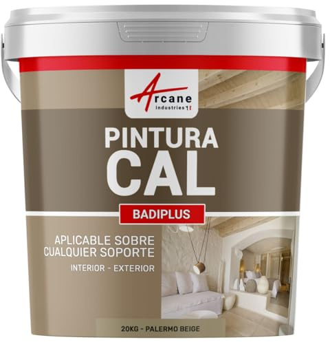 Calce a pennello per muri esterni e interni - BADIPLUS - 20 kg (fino a 100 m²) Palermo - Beige - ARCANE INDUSTRIES