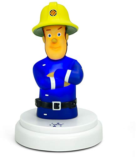 Alecto Feuerwehrmann Sam - Nachtlicht für Kinder - Schlummerlicht - Batteriebetrieben - LED Nachtlicht - Touch-Bedienung, 1 Stück (1er Pack)