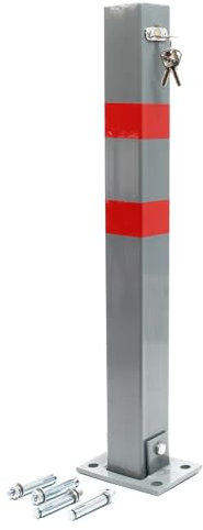 Parking Barrier Folding Car Park Bollard Security Driveway Post Lockable Square