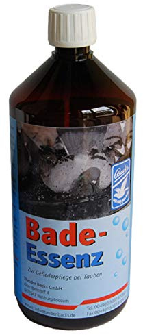 Backs Bade-Essenz zur Gefiederpflege bei Tauben (1000ml) - Naturätherische Öle, Weiches Gefieder, Aromatherapie