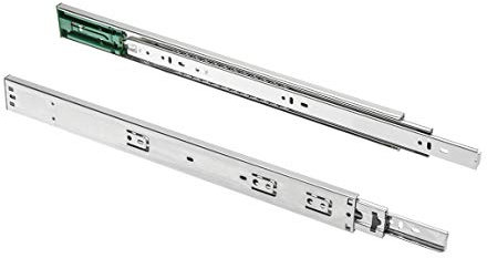 1 Pair x Ball Bearing Push to Open Drawer Runner/Slide - Full Extension (500mm)