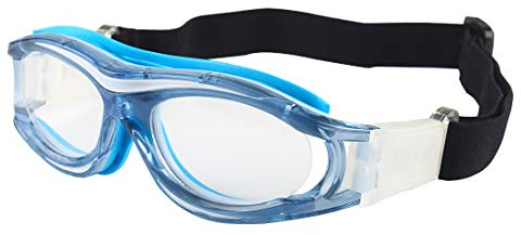 Andux Kinder Basketball Fußball Fußball Sport Schutzbrillen Schutzbrille Augenschutzbrille LQYJ-04 (Blau)