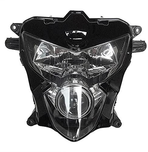 Motorcycle Headlight Headlamp Assembly Compatible with Suzuki GSX-R750 2004 2005 GSXR 600 GSX-R 750 2004 2005 GSXR600 GSXR750 04 05 Motorbike Headlight Front Head Lamp Clear