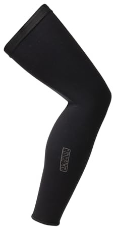Bioracer Unisex Beinwärmer Tempest | Fahrrad-Beinwärmer – Schwarz – L (Beinumfang 52 cm) – Ideal für Ihre Frühlingsfahrten