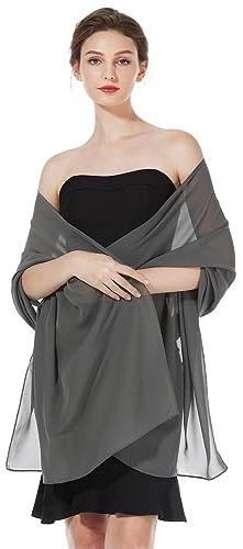 BEAUTELICATE Chiffon Schal Stola Damen Festlich Elegante Tücher Schultertuch Stola für Abendkleider Braut Festlich Sommer Hochzeits