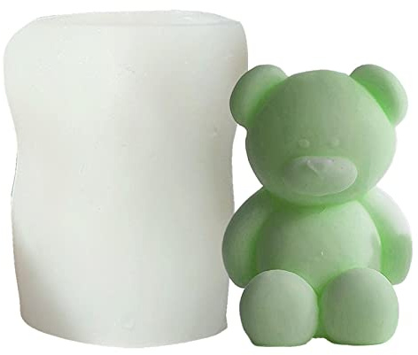 Sollee Stampo in Silicone Orsetto Stampo in Resina Orsetto Stampo per Candela Orsacchiotto Stampo per Sapone Orso Stampo per Cioccolato Orso per Regalo Fatto a Mano Mestiere in Resina Fai da Te