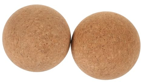 ORFOFE Kork Massagebälle für Yoga und Fitness Leicht Kompakt zur Tiefenmassage von Beinen und Fingern 2 Stück