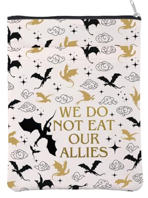 Fourth Wings Inspire Buchhülle Xaden Riorson Geschenk Drachenreiter Basgaith We Do Not Eat Our Allies Buchumschlag für Bookish (Allies BM)