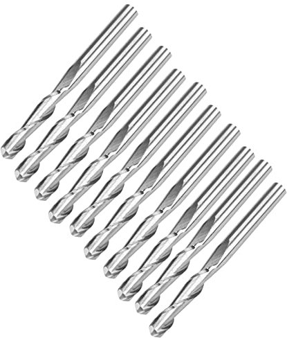 Generic Hartmetall-Kugelfräser, CNC-Bits, Schneidgravurwerkzeug, Hohe Härte, Super Zähigkeit für Kupfer, Aluminium, ABS