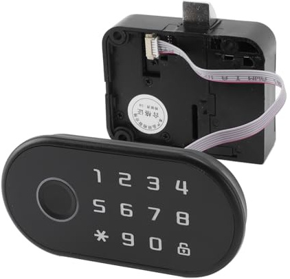 Schlüsselloses Schrankschloss, 3 IN 1 Elektronisches Schrankschloss mit Fingerabdruck-Passwortkarte batteriebetriebenes USB-Schloss für versteckte Schubladen und Kleiderschränke