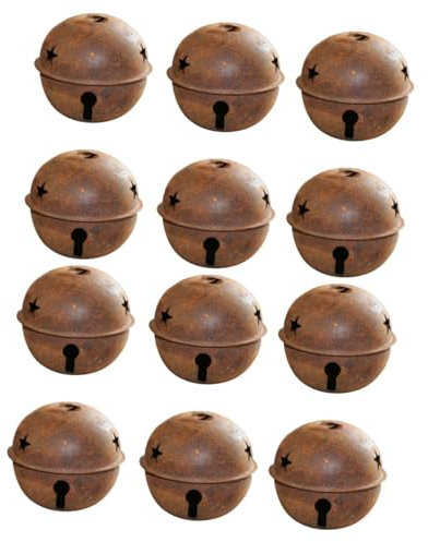 Cabilock 48stücke Teiliges Rostige Metallglocken Weihnachtsbaum-Dekoration Für Bastelprojekte Rustikalen Stil Festliche Für Und Hochzeiten