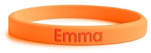 bienpegado – Pulsera SOS de silicona con nombre y teléfono – Ancho 7 mm, ligera y segura – Ideal para niños (1–10 años), paseos y viajes – 13 colores – Sin tinta añadida.