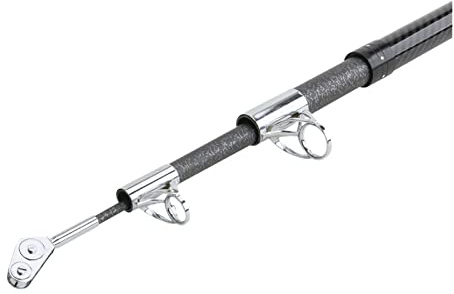 VCHICS Cámara de Pesca submarina, 3.6M Video Video Caña de Pesca con Fibra de Carbono Ultraligero Duro 3 sección Fibra MAX Power 65kg con polea de cableado para Pesca en Kayak en Lagos Helados