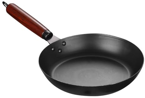 Leapiture Poêle à Frire en Fonte Poêle en Fonte Poignée de Poêle en Fonte Poêle en Fonte Ustensiles de Cuisine Poêle en Fonte Poêle de Cuisson pour la Maison Quotidienne
