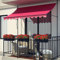 Tenda da sole retrattile con manovella, autoportante, 250 cm, senza fori, resistente ai raggi UV, per esterni, colore B