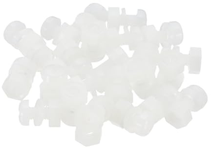 PATIKIL 24 Juegos Tornillos De Nylon Blancos M3x6mm Con Tuercas De Plástico | Juego Completo De Cabezal Roscado, Para Proyectos De Fijación Industriales Y Domésticos