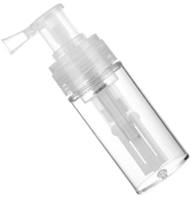 MUSISALY Nachfüllbare Weiß Transparente Pulver-sprühflasche Leichter Kompakter Behälter Für Haarkosmetik Medizinpulver Feiner Gleichmäßiger Sprühnebel Für Zuhause Reise Salon