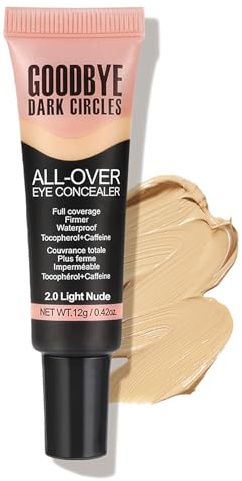 Flytande concealer, Color Corrector Concealer ögonringar hög täckförmåga, vattentät och långvarig täckpenna för felfri hud, hydratiserande under öga färgkorrigerande, alla hudtyper lämplig
