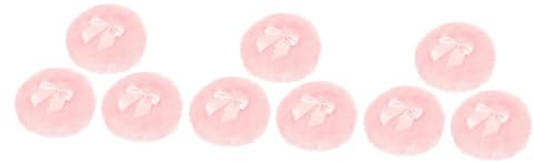 MILISTEN 3 Sätze Teiliges Flauschiger Puderpuff Mit Schleife Hautfreundlich Für Babypuder Kosmetik Für Zuhause Unterwegs Runder Waschbarer Puderpuff 3 Stücke * 3