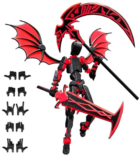 T13 Action Figures, Anime Figuren Actionfiguren,3D-Gedruckter Mehrgelenke,3D Printed Multi-Jointed Movable Figures,Desktop-Dekorationen für Spielliebhaber Spielzeug