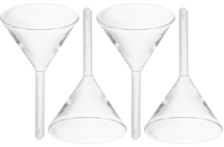 DOITOOL Embudo De Filtro De 4 Piezas para Laboratorio Embudo De Filtro De Vidrio Suministros De Laboratorio