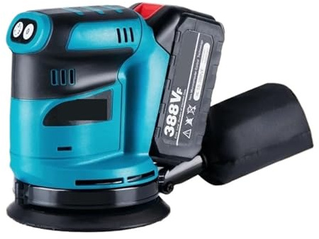 Levigatrice Orbitale Elettrica Senza Fili Da 5 Pollici, Smerigliatrice For Legno, 3 Ingranaggi, Lucidatrice, Utensili Elettrici For Batteria 18 V Levigatura Fine(1 Battery)