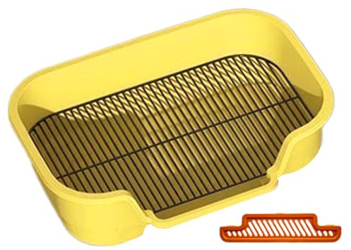 Inodoro para gatos de acero inoxidable – Inodoro extraíble con rejilla de acero inoxidable, inodoros para entrenamiento de orinal para cachorros | Bandeja de inodoro para mascotas, gatos, animales